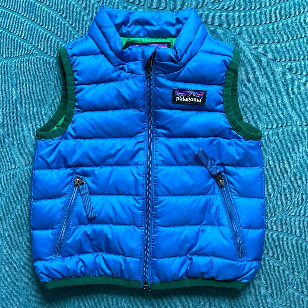 Patagonia down sweater vest for 6 month old
